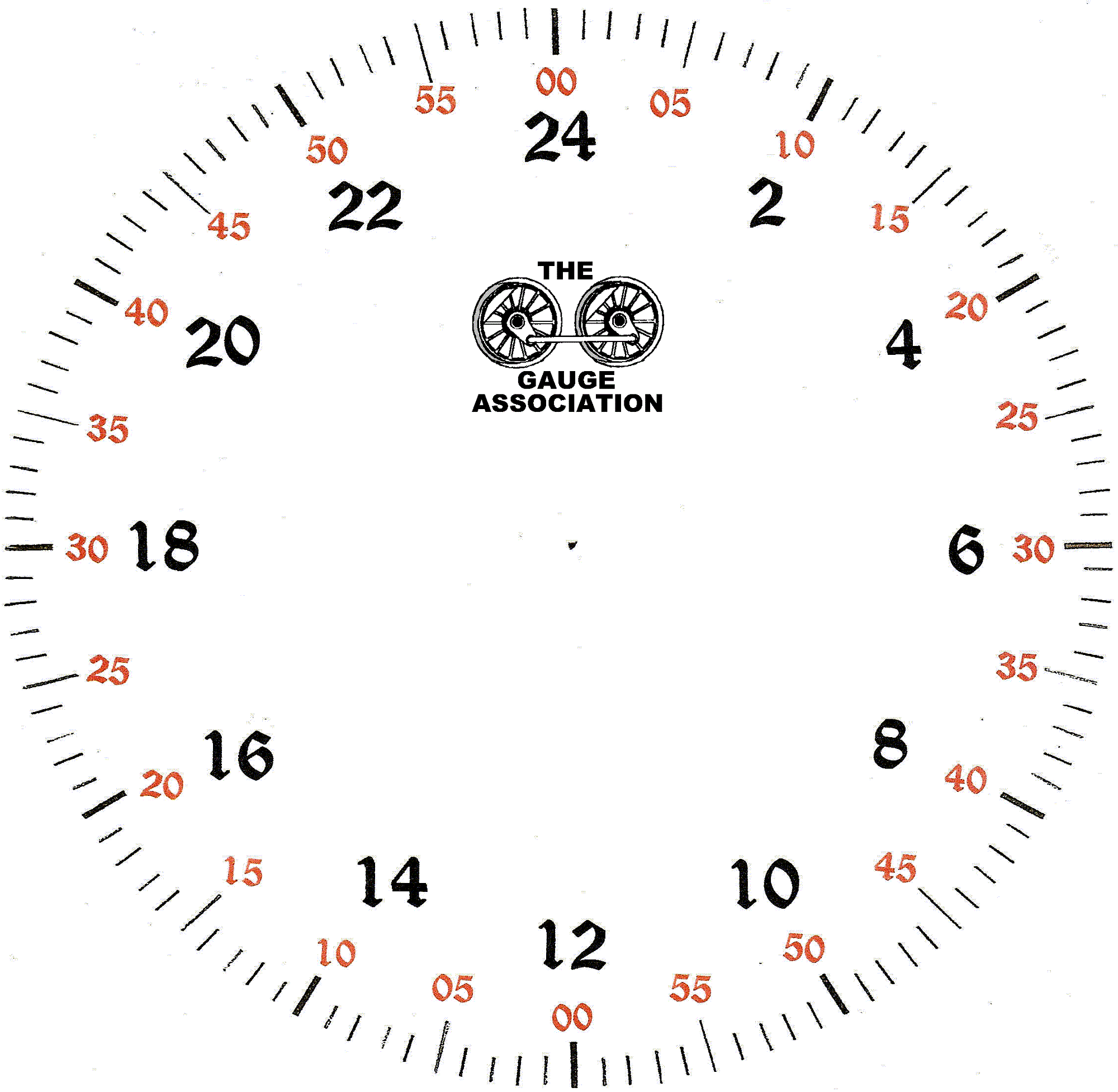 clock face printable military