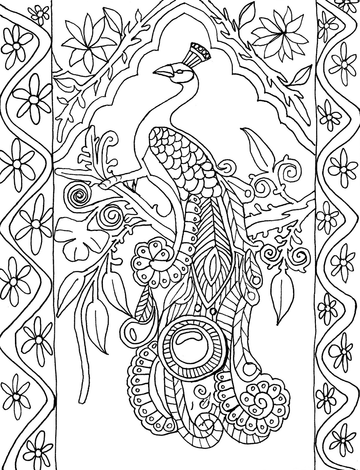 coloring book pages adult