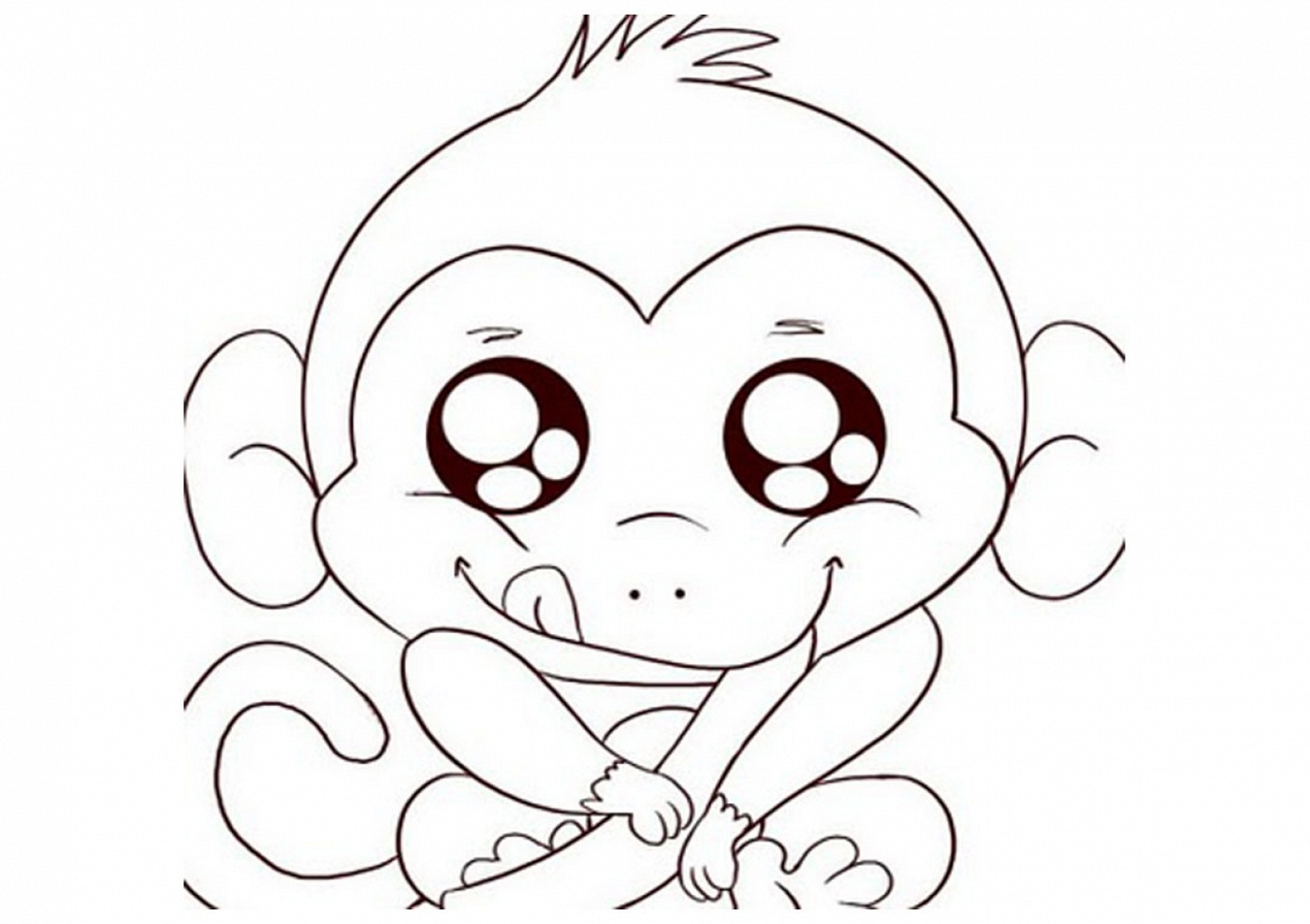 Coloring Pages of Monkeys Printable | Activity Shelter