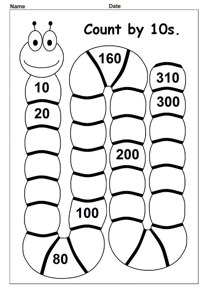 Count By 10s Worksheets Activity Shelter
