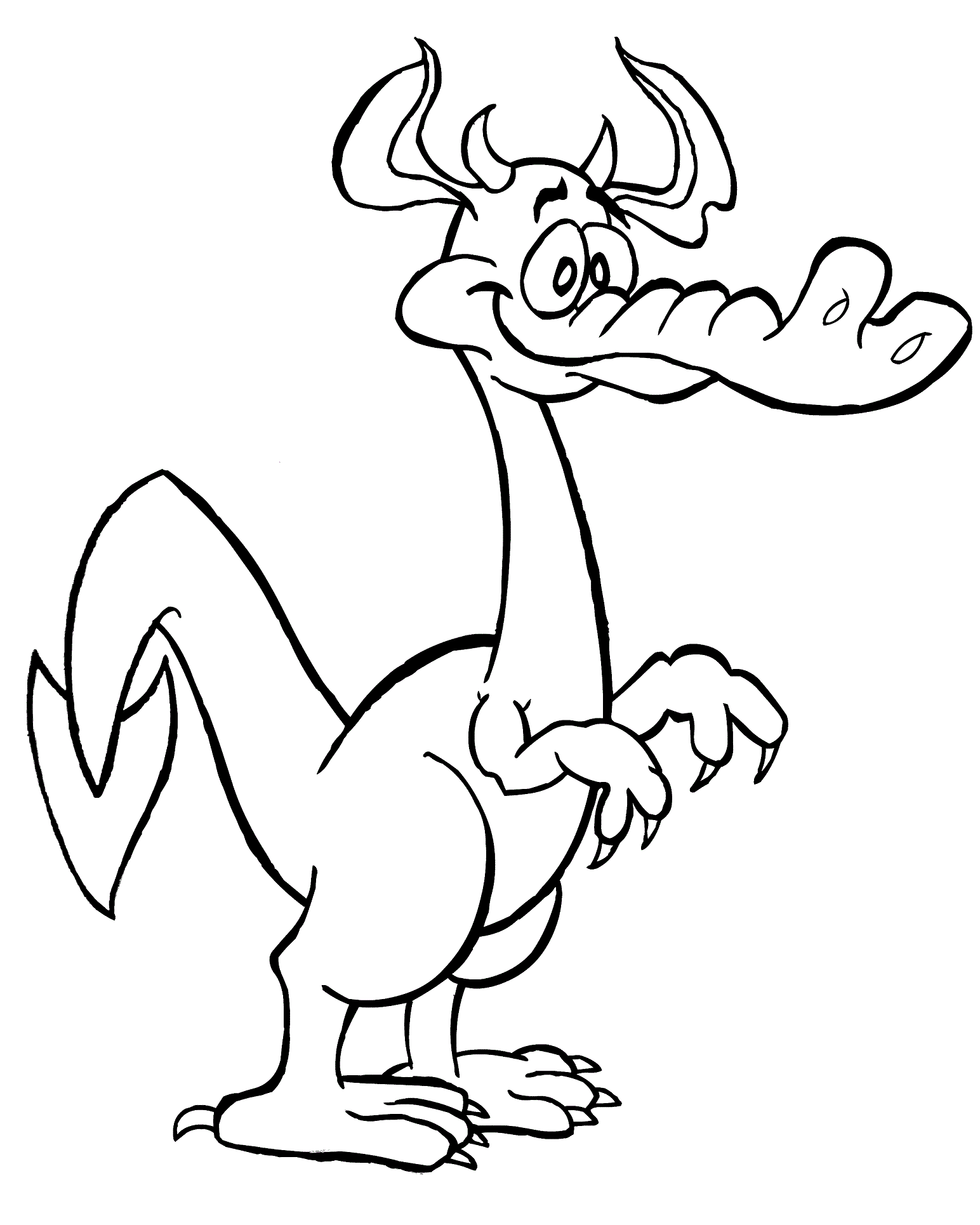 dragon colouring pages cartoon