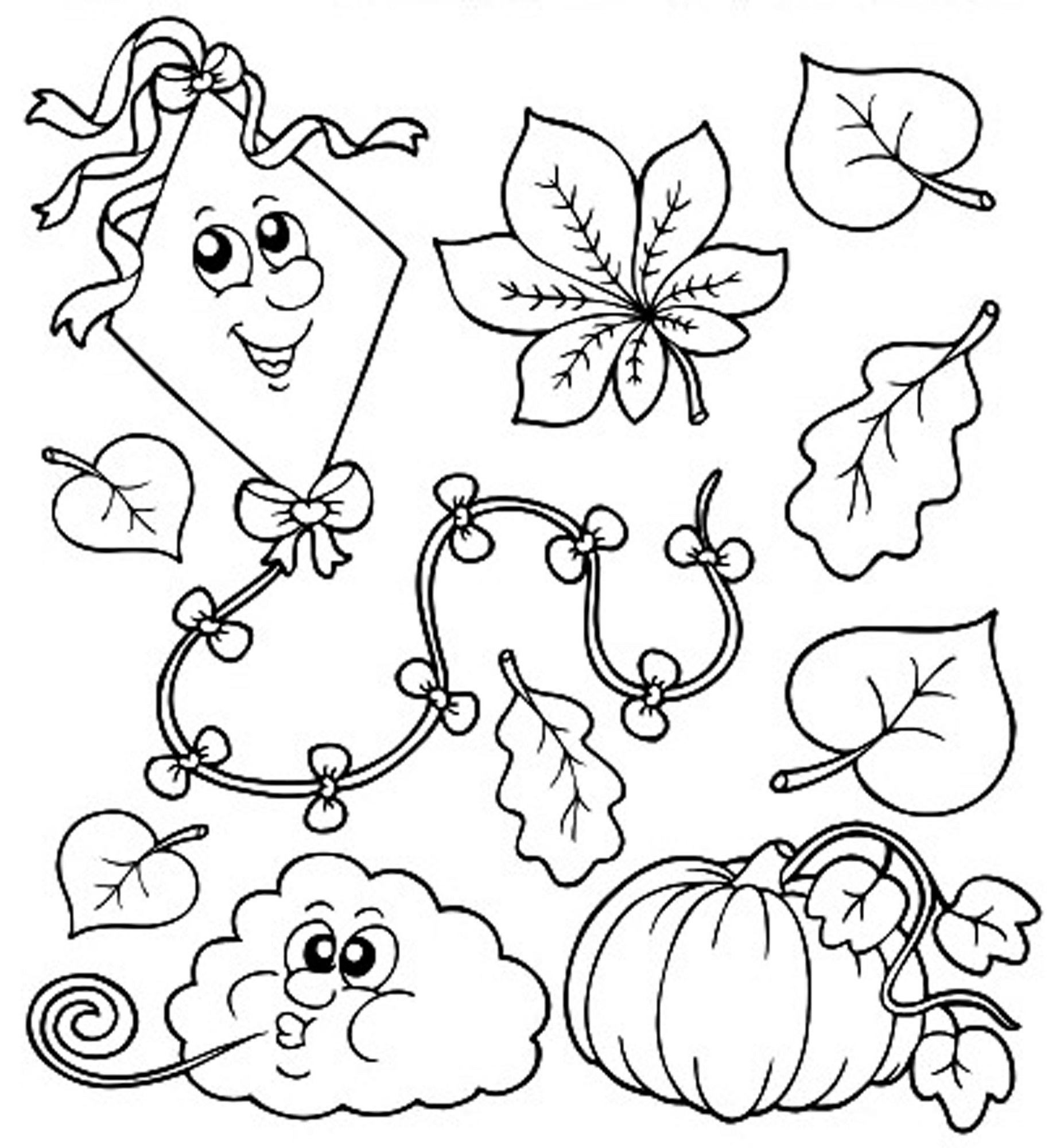 Printable Free Fall Coloring Pages You Can Use It To Entertain The Kids.