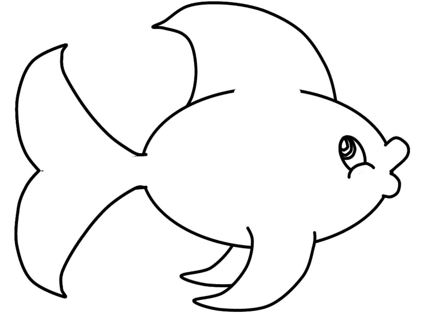 Fish Color Sheet Printable | Activity Shelter