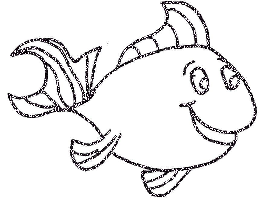 fish color sheet for kids