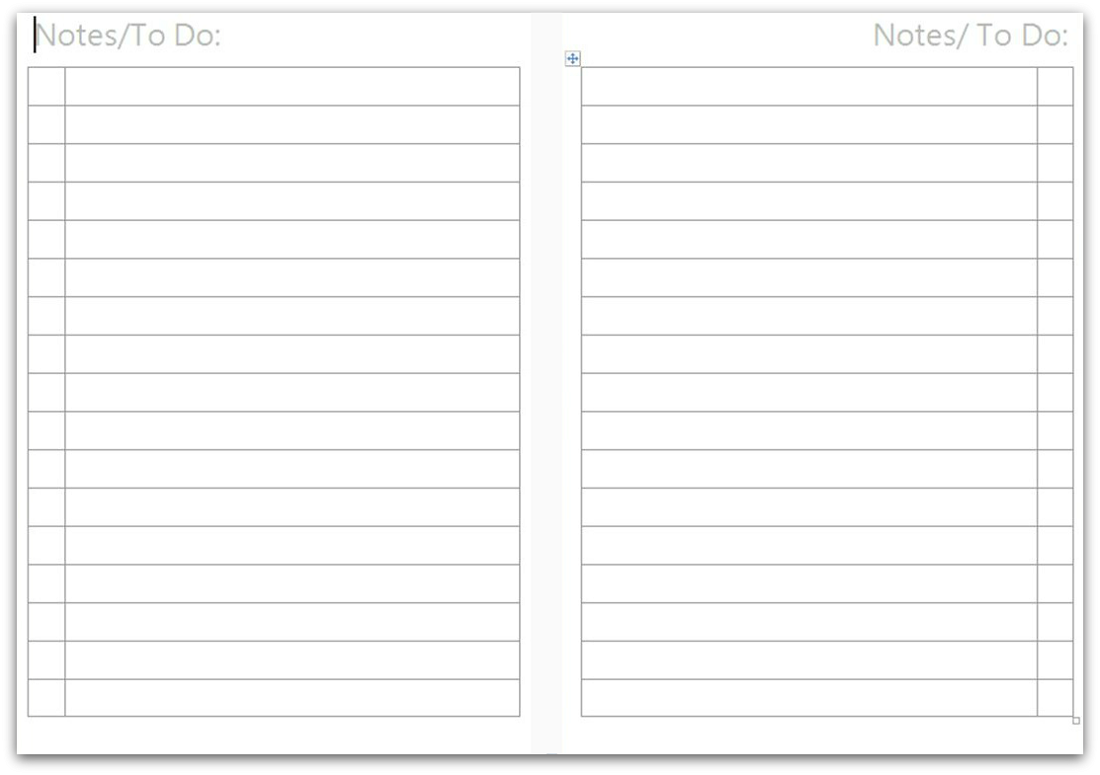free printable planner pages simple