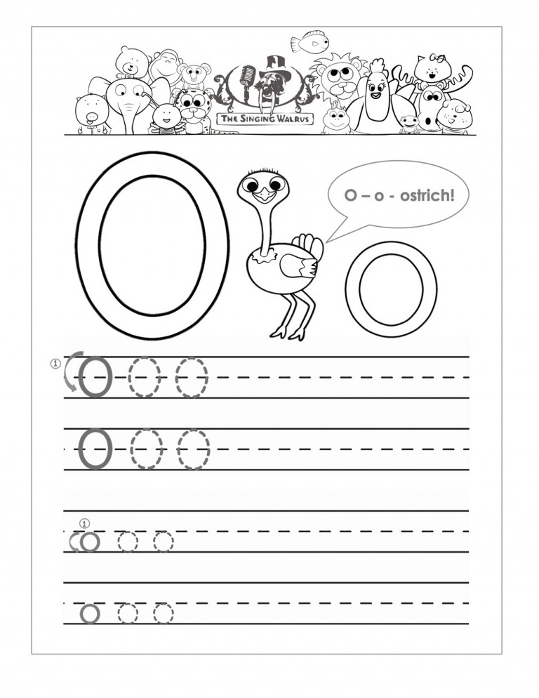 Letter O Worksheets for Preschool  Activity Shelter