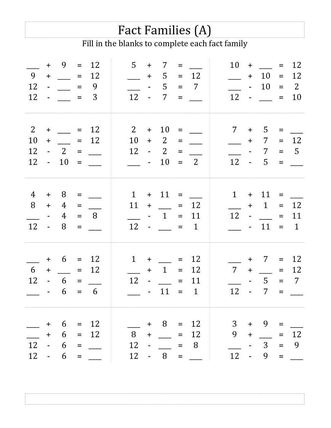 number family worksheets 2016