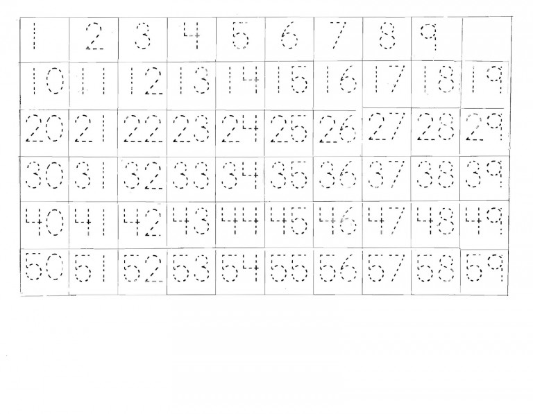 Number Sheet 1 100 To Print Activity Shelter