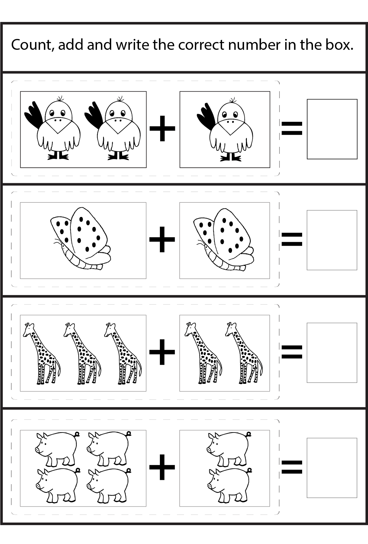 picture math worksheets new