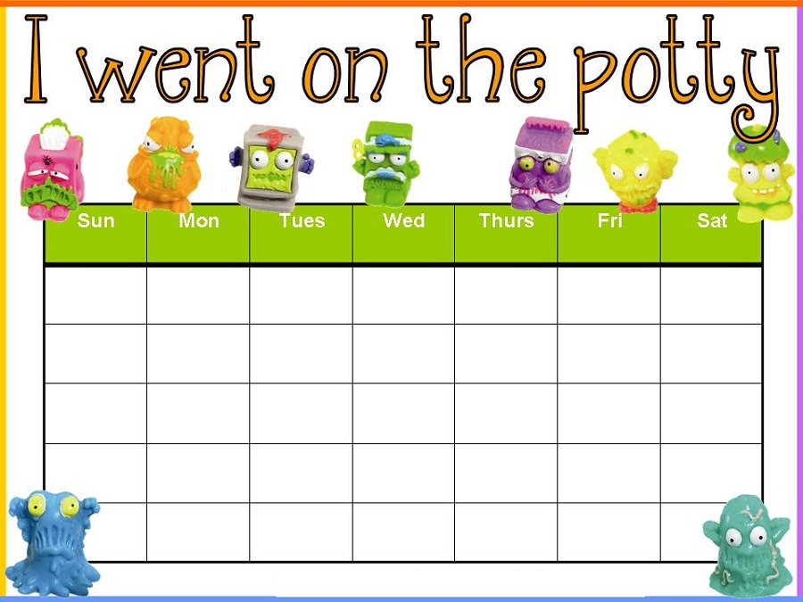 Free Reward Charts For Potty Training