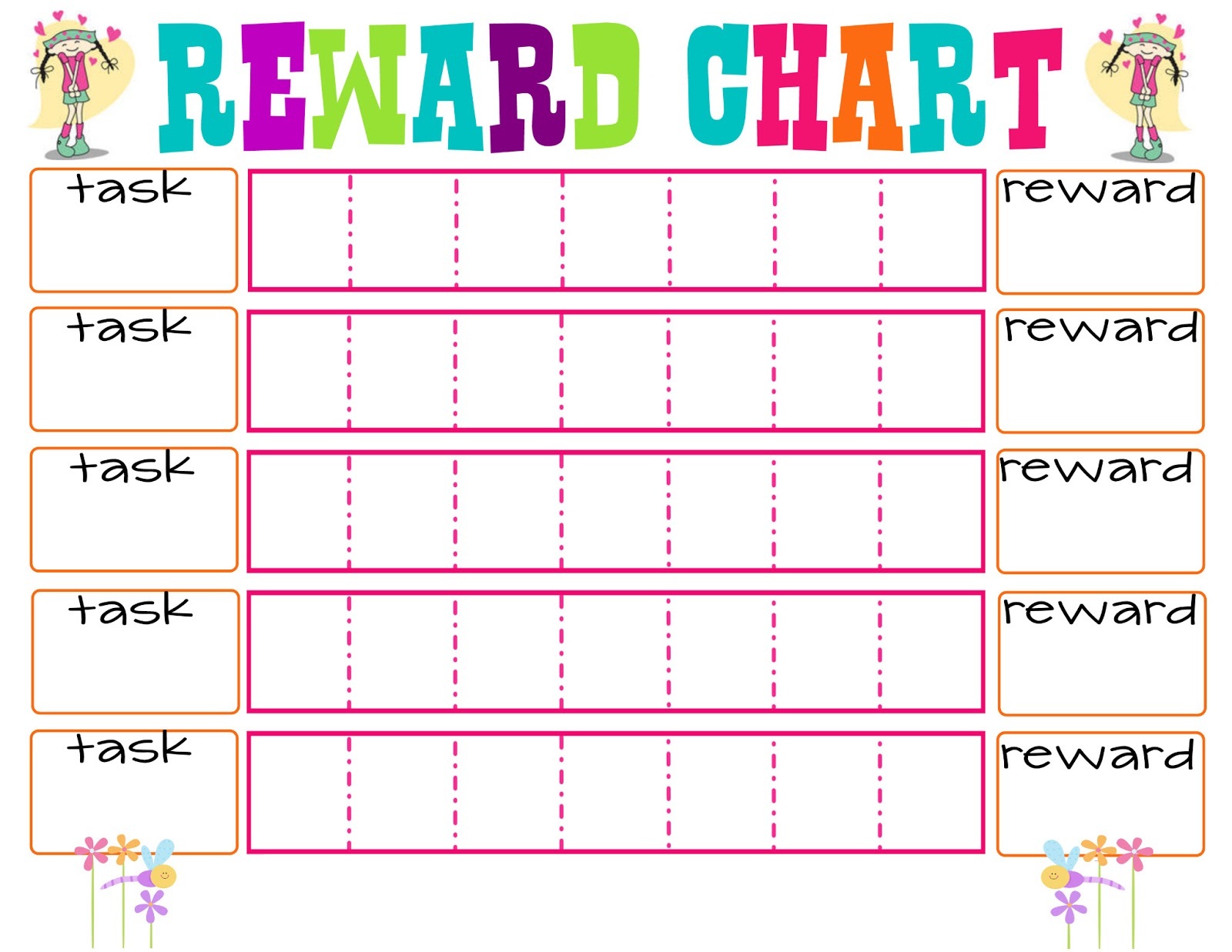 printable reward chart funny