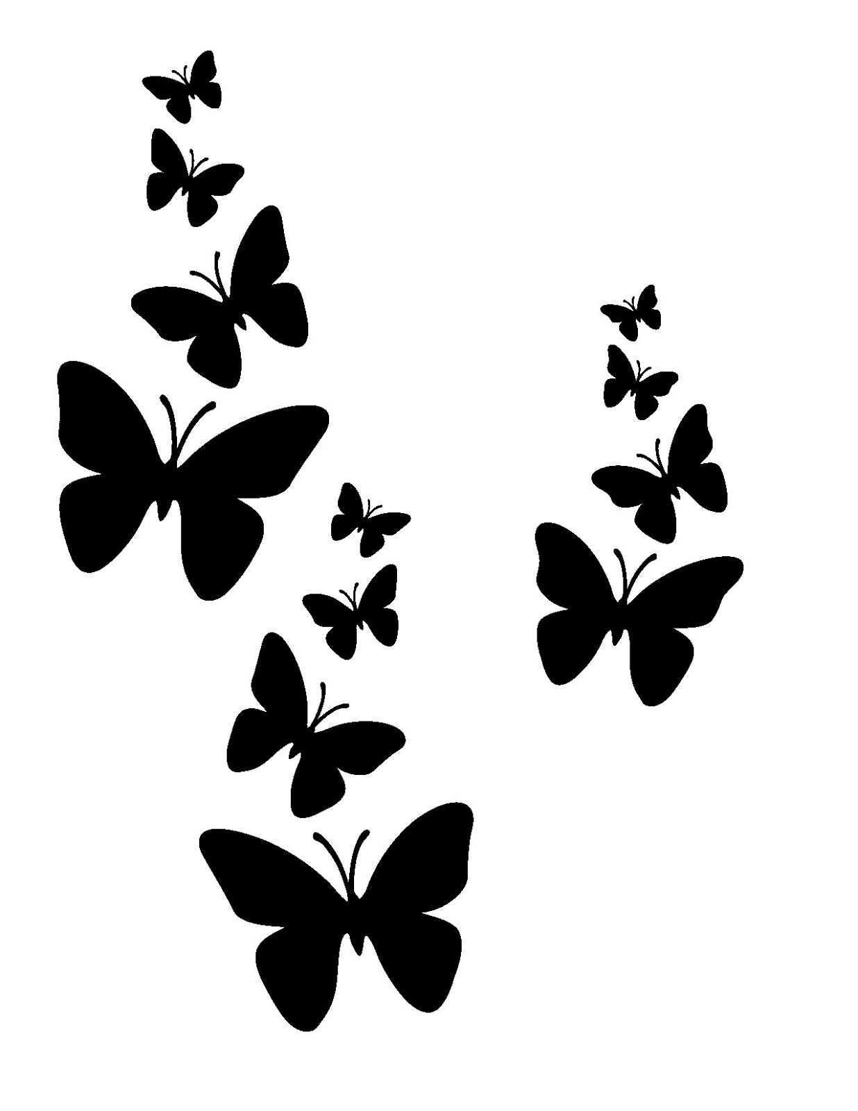 printable stencils butterfly design