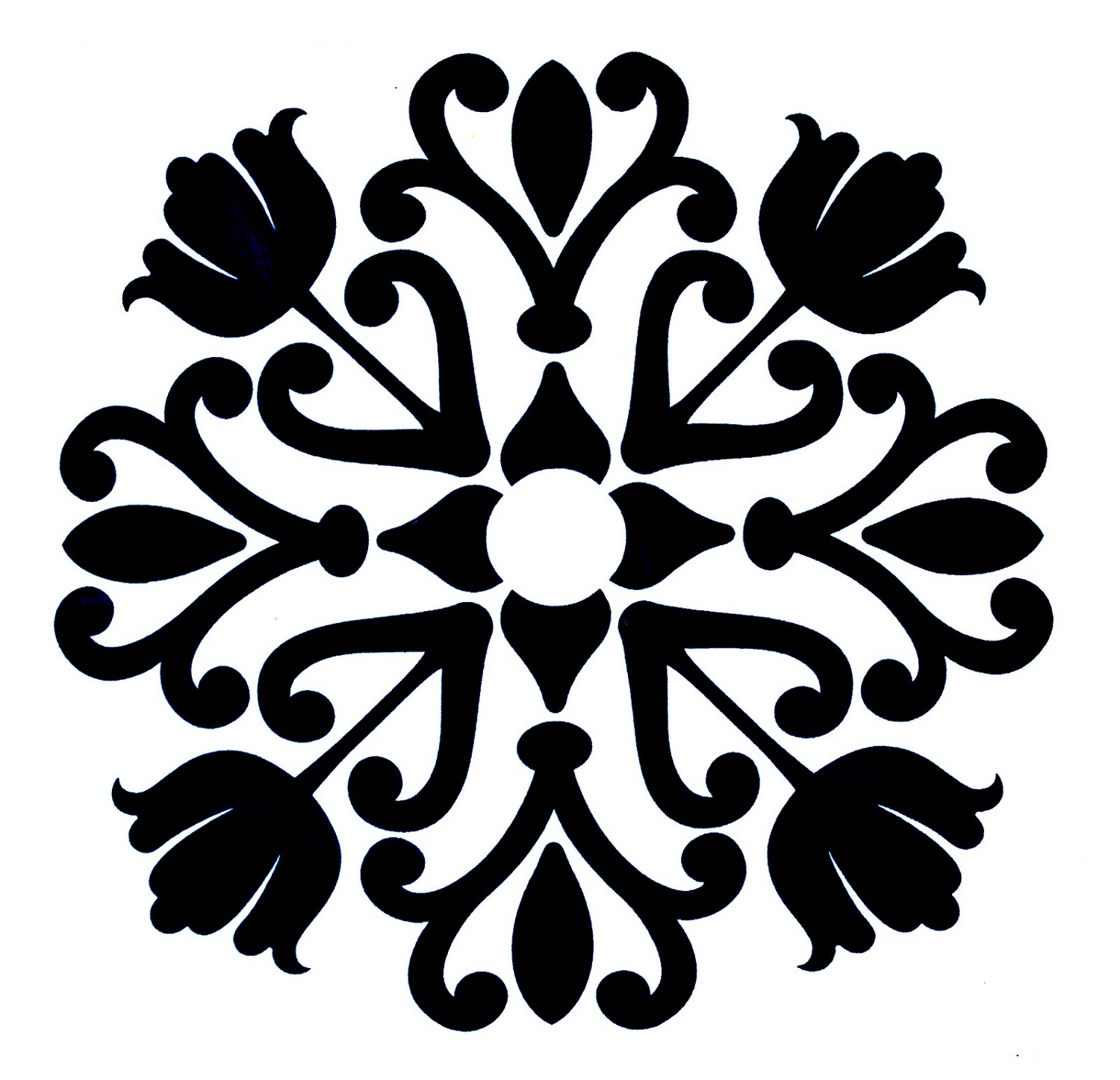 Printable Stencils With Simple Design Activity Shelter