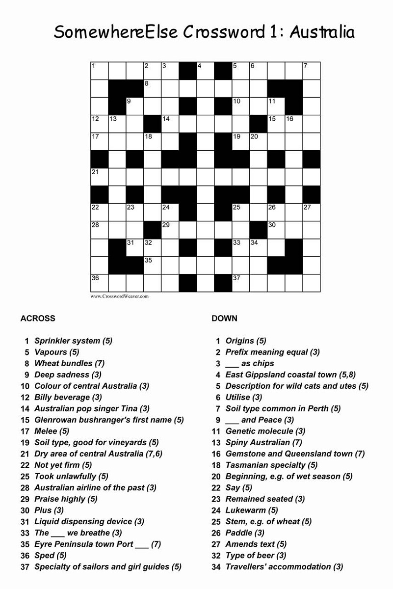 Crossword Puzzles For Kids Best Coloring Pages For Kids Printable 
