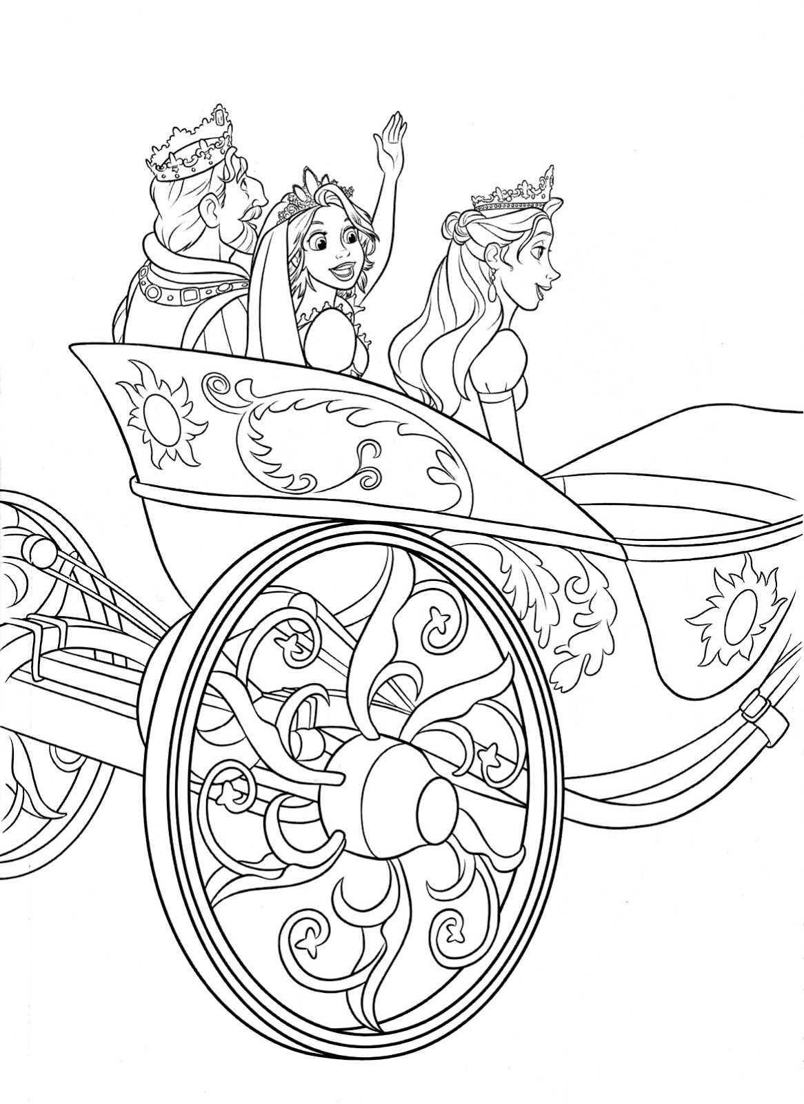 Tangled Coloring Pages Printable | Activity Shelter