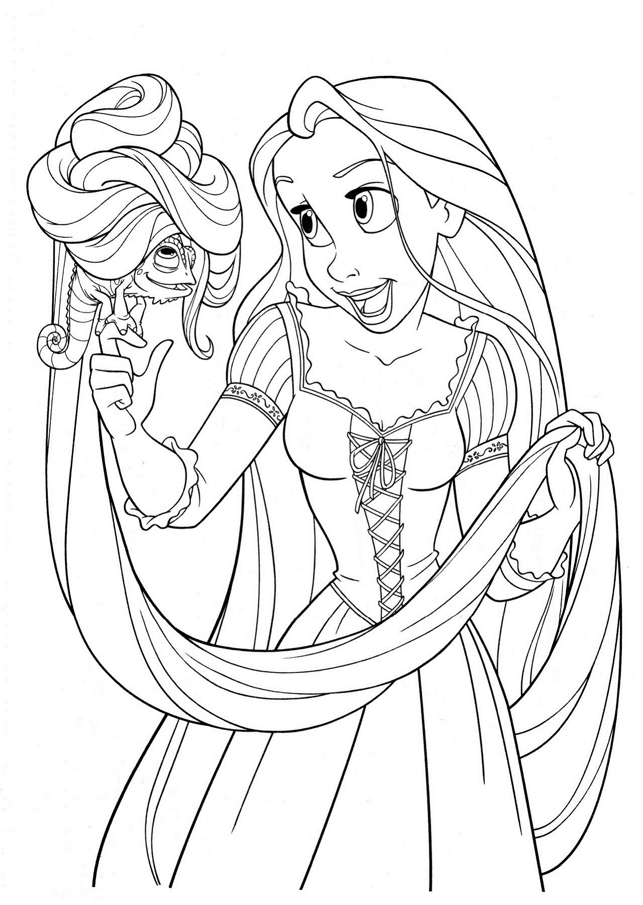 Tangled Coloring Pages Printable | Activity Shelter