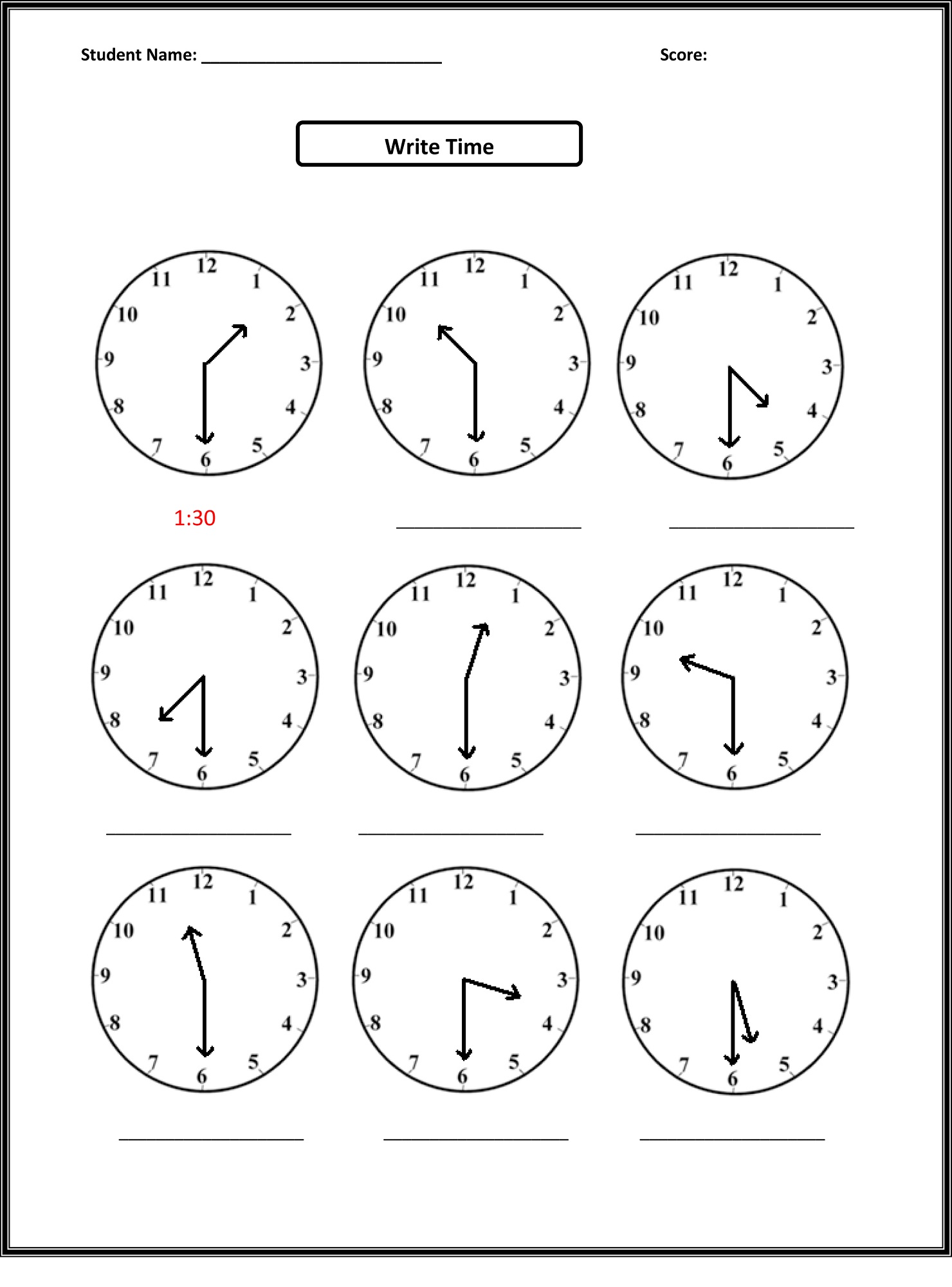 Time Elapsed Worksheets to Print | Activity Shelter