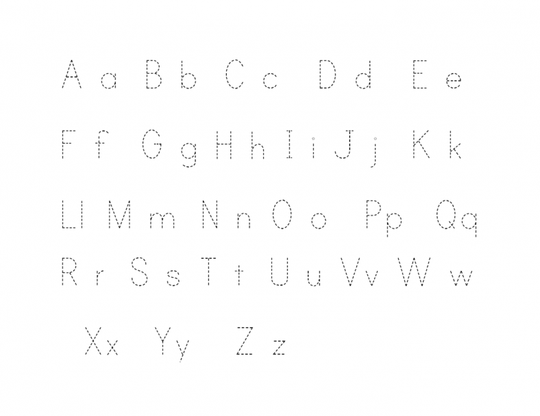 trace alphabet letters 2016