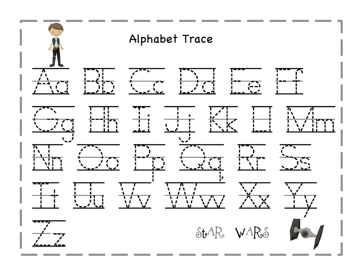 Trace Alphabet Letters for Children Activity Shelter