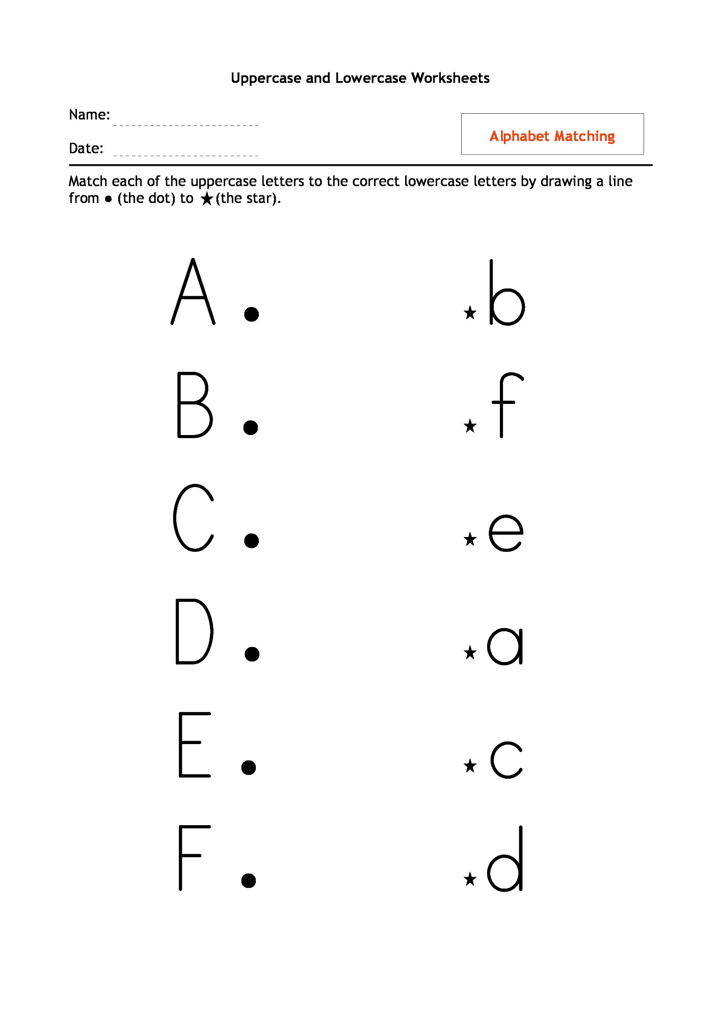 uppercase and lowercase alphabet free