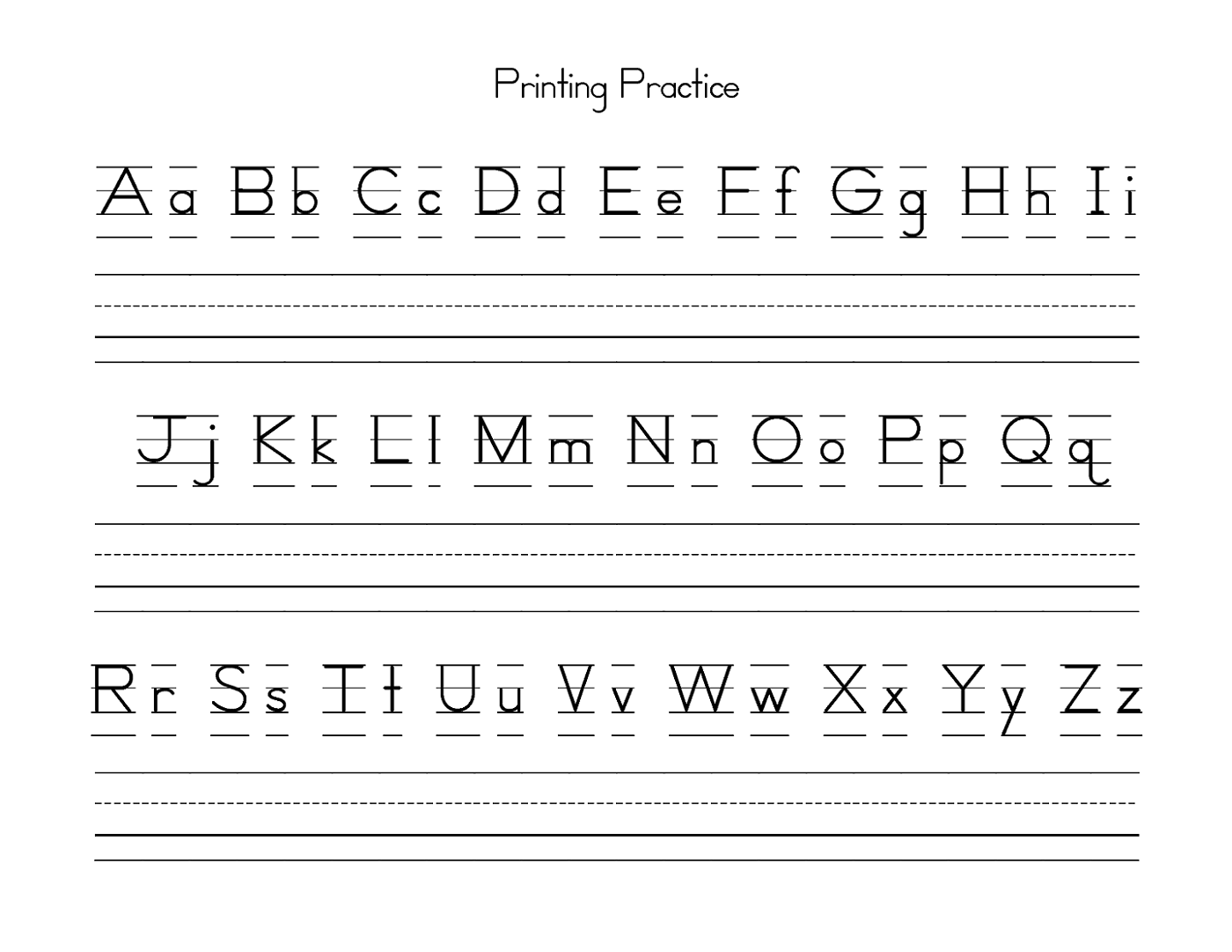 uppercase and lowercase alphabet new