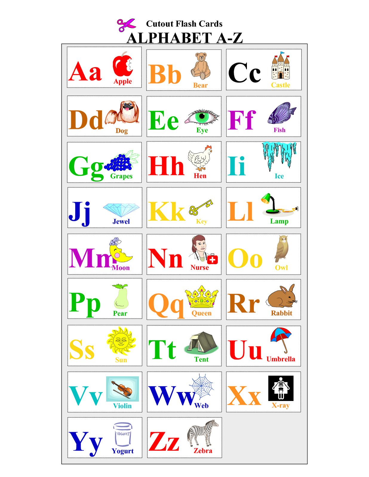 abc printables for kindergarten