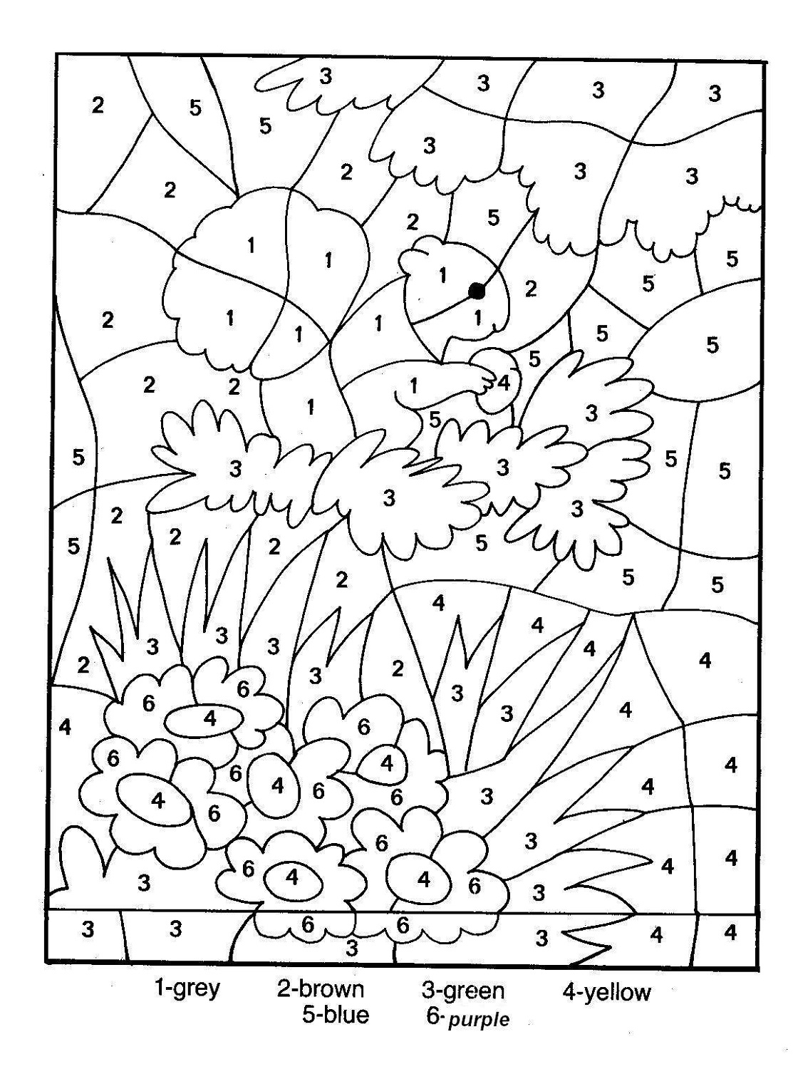 Color by Number Coloring Pages - Get Coloring Pages