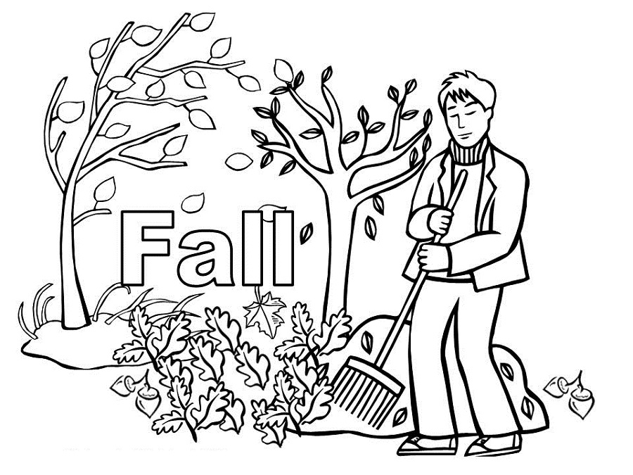 fall coloring pages printable