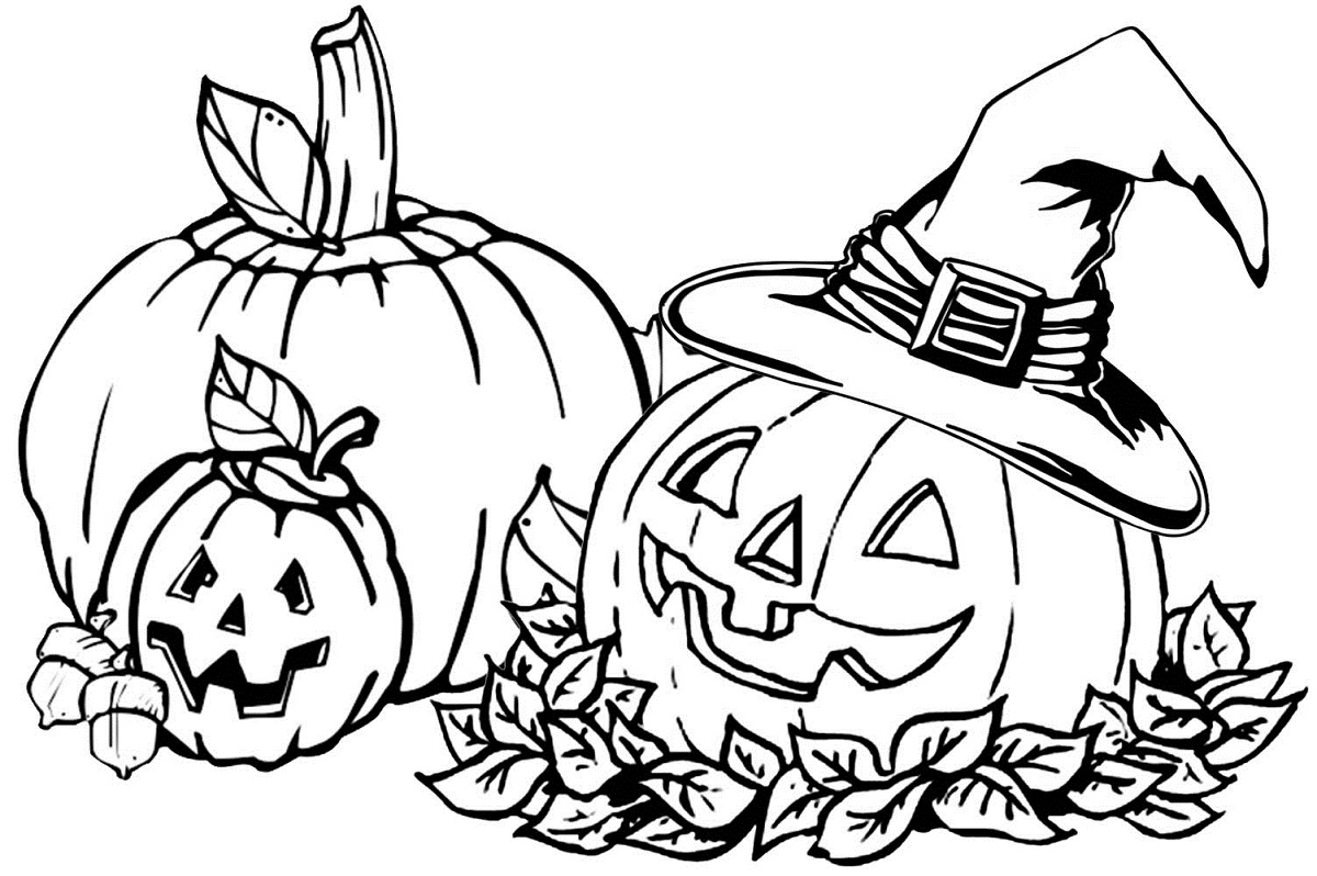 fall coloring pages pumpkin