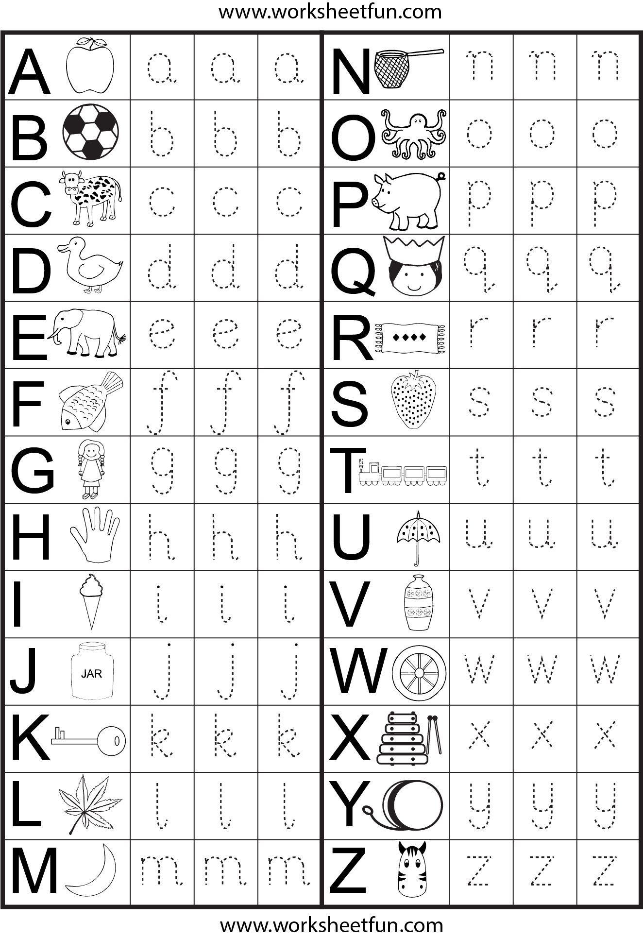 Free Printable Letter Worksheets For Kindergarten