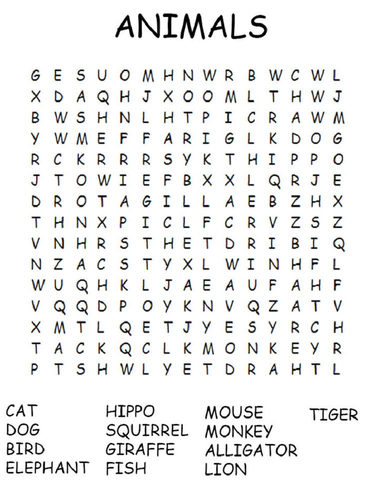 free-printable-word-searches