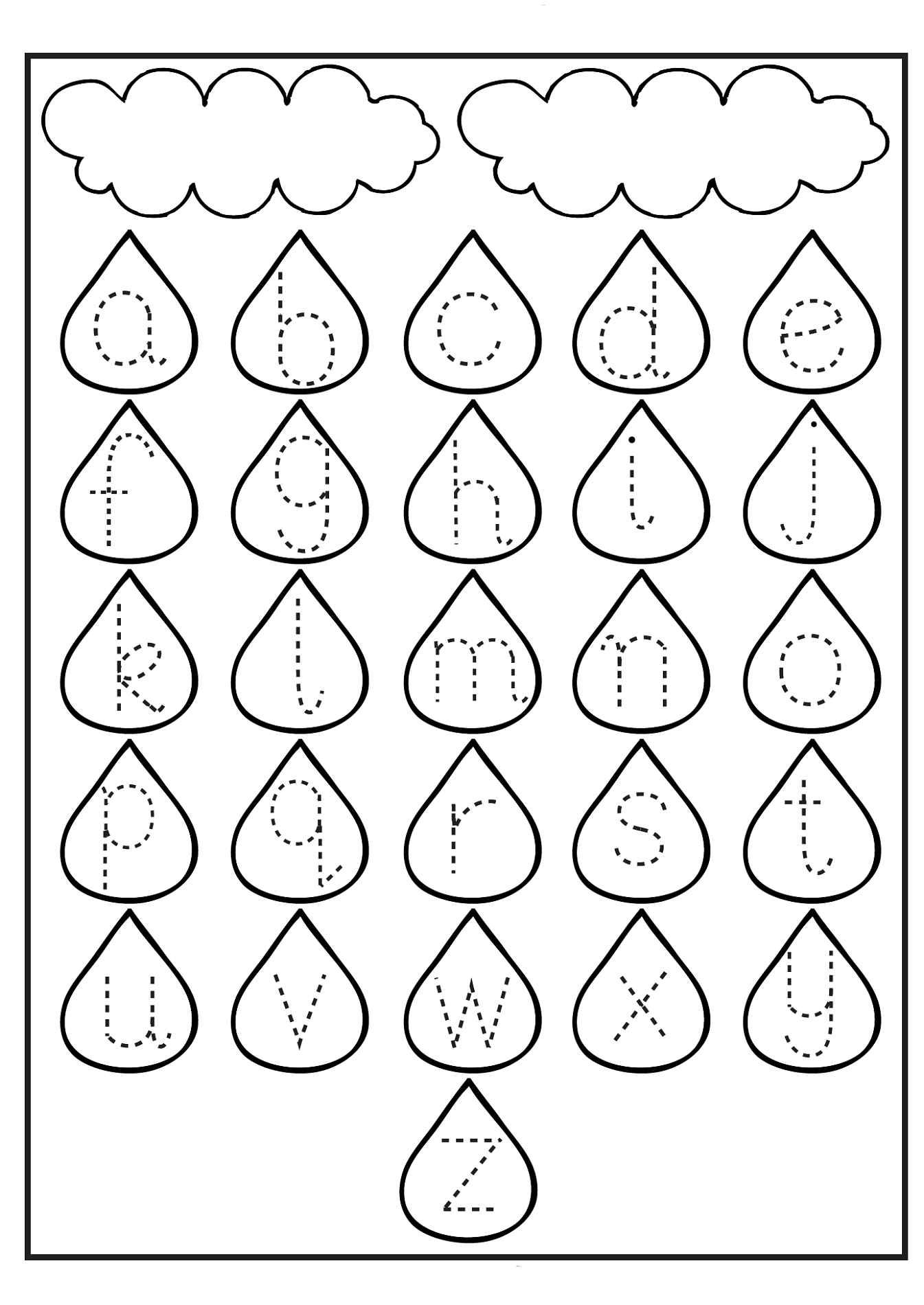 Free Printable Lowercase Abc Tracing Worksheets Printable Word Searches