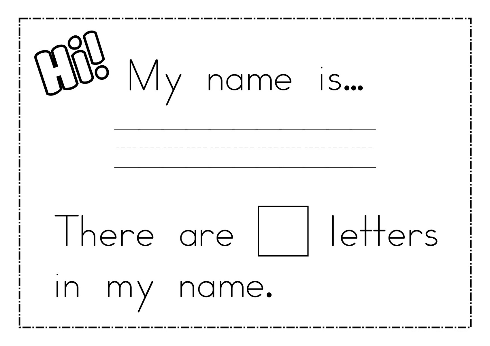 Name Trace Worksheets Printable  Activity Shelter