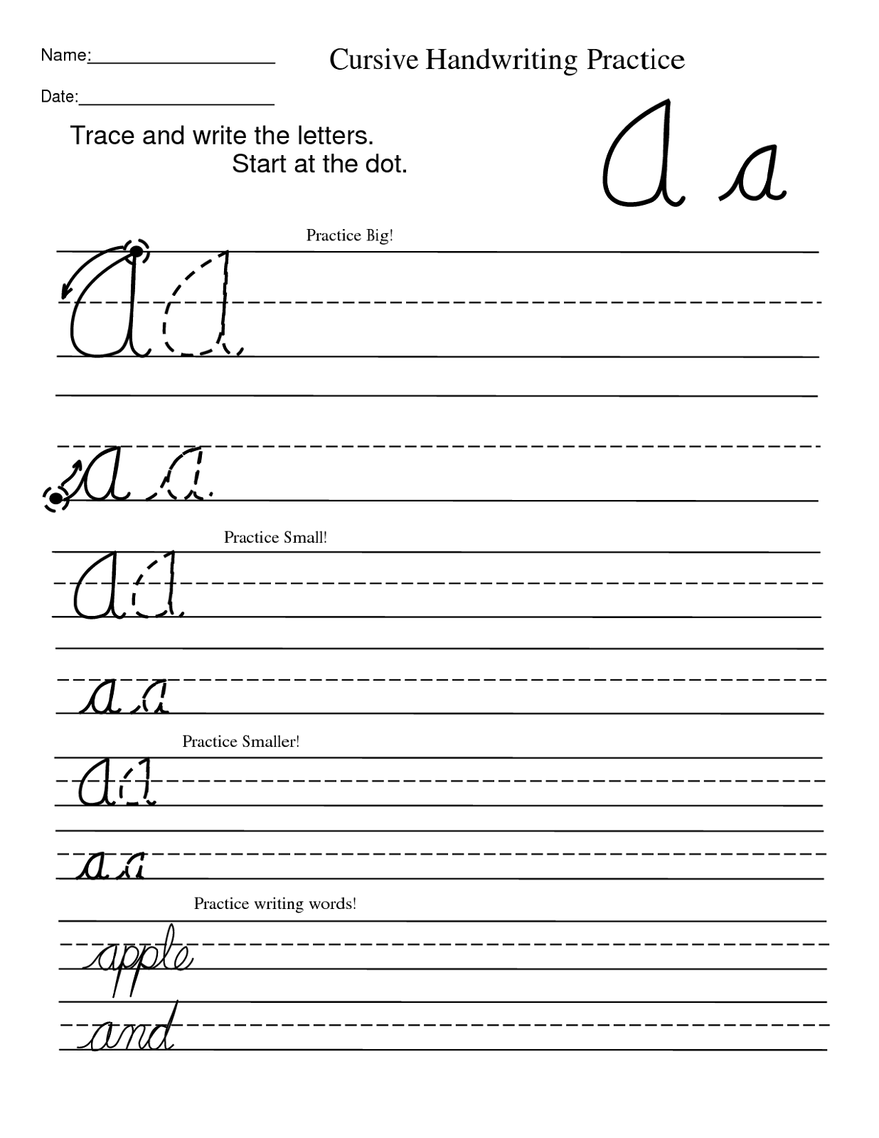 penmanship worksheets handwriting