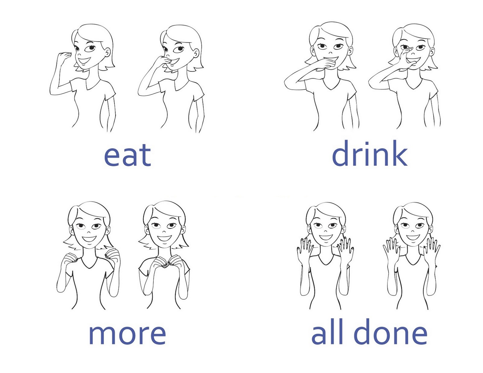 Goede Printable Sign Language Charts | Activity Shelter JA-41