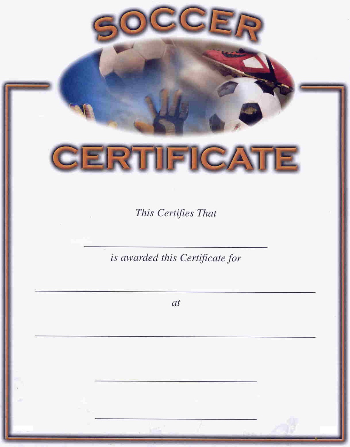 Soccer Award Certificates  Activity Shelter Inside Track And Field Certificate Templates Free