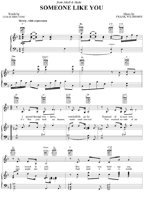 someone like you sheet music printable