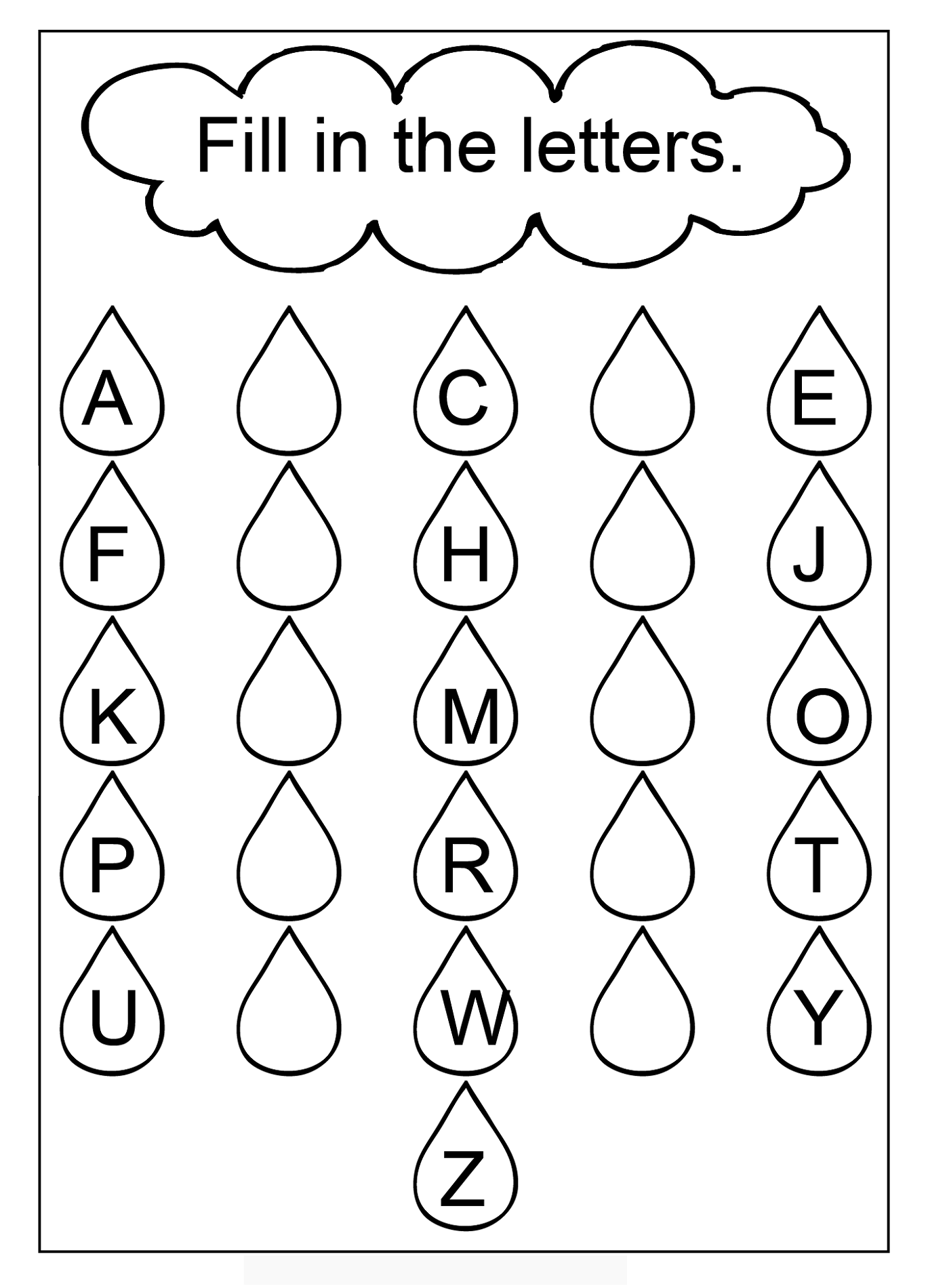 alphabet capital letters practice