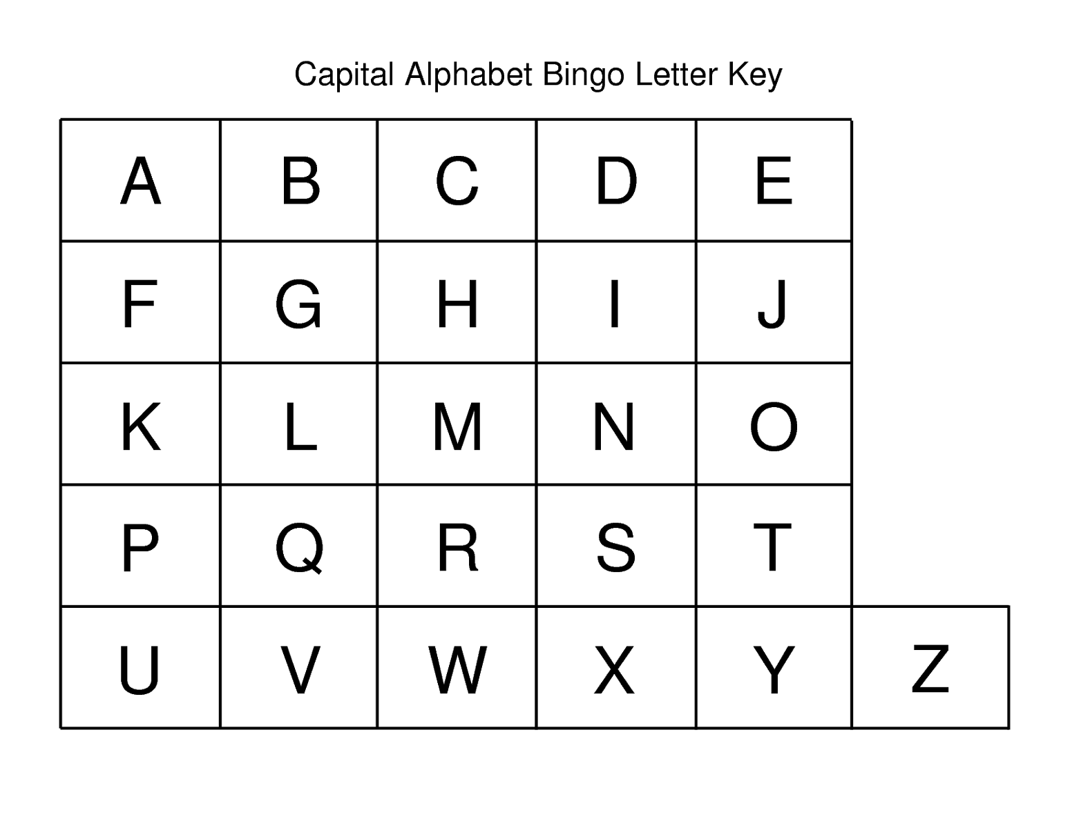 Alphabet Capital Letters | Activity Shelter