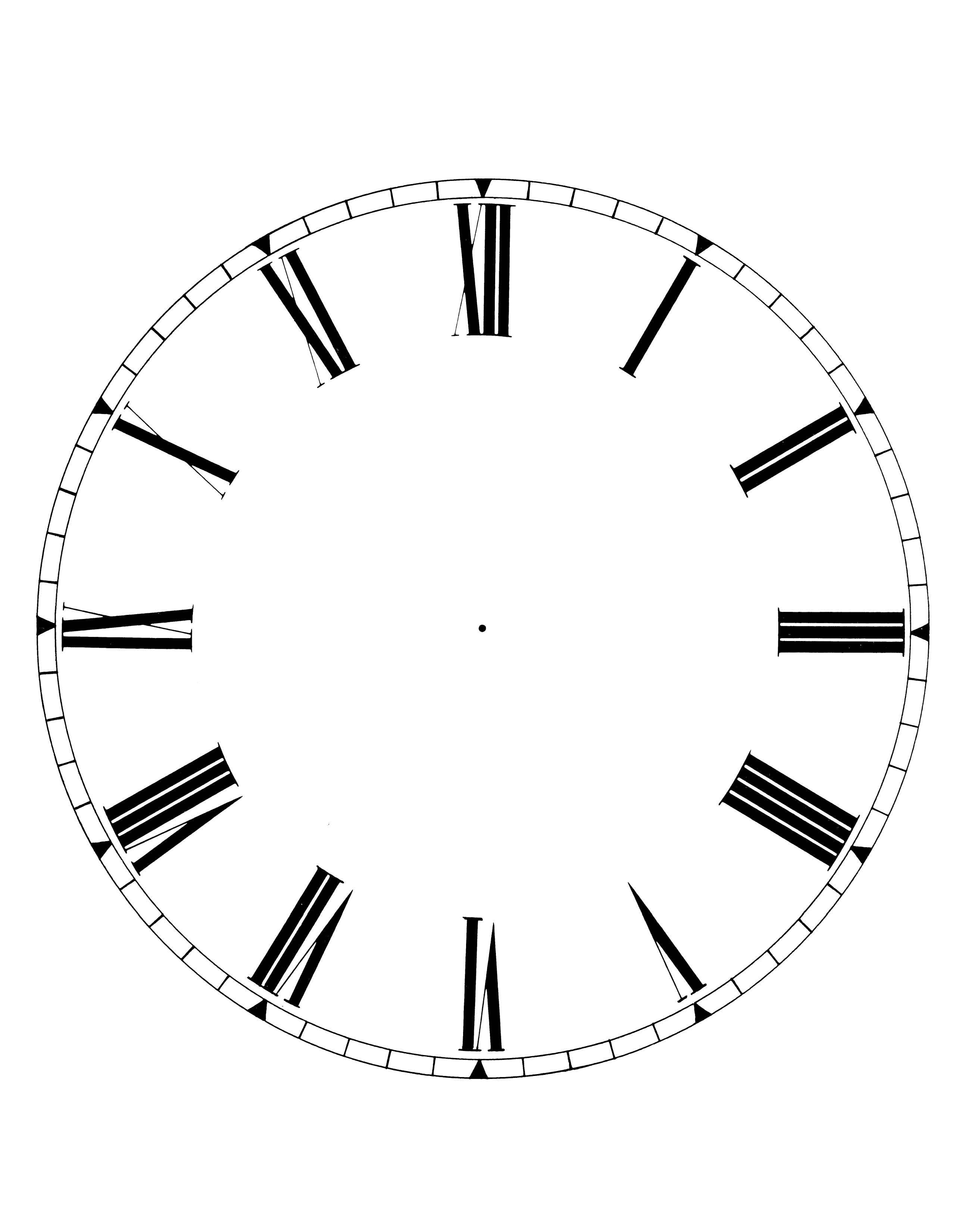 Blank Clock Faces Printable Activity Shelter