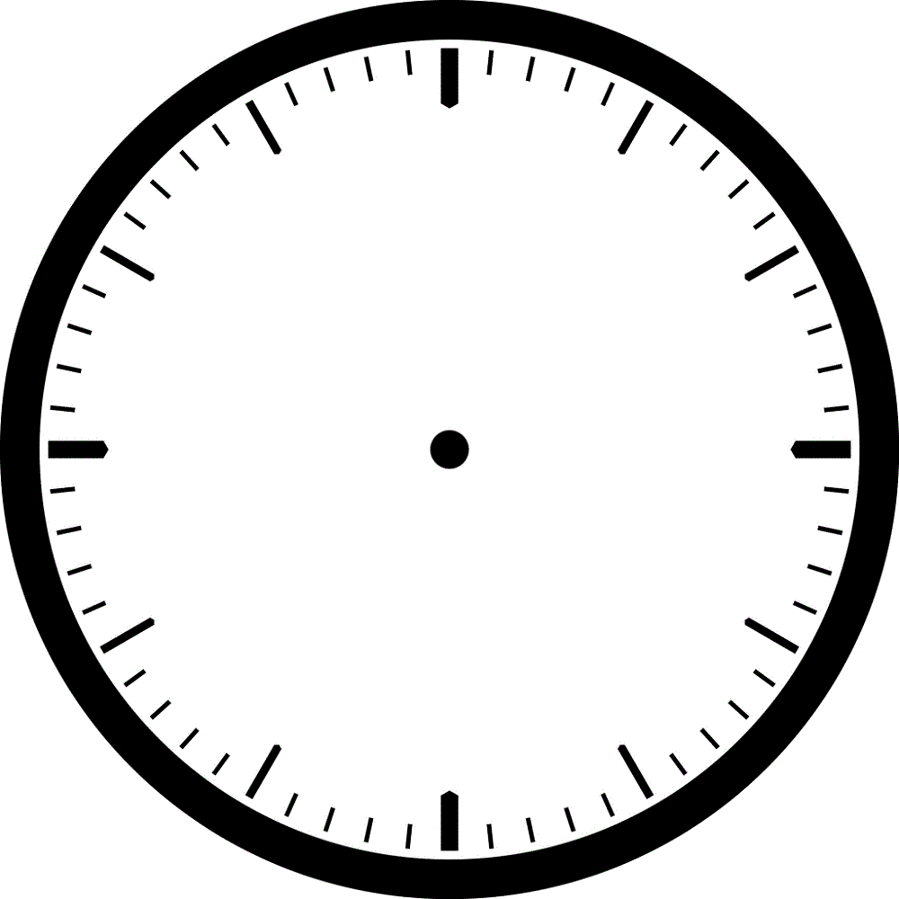 blank clock face template