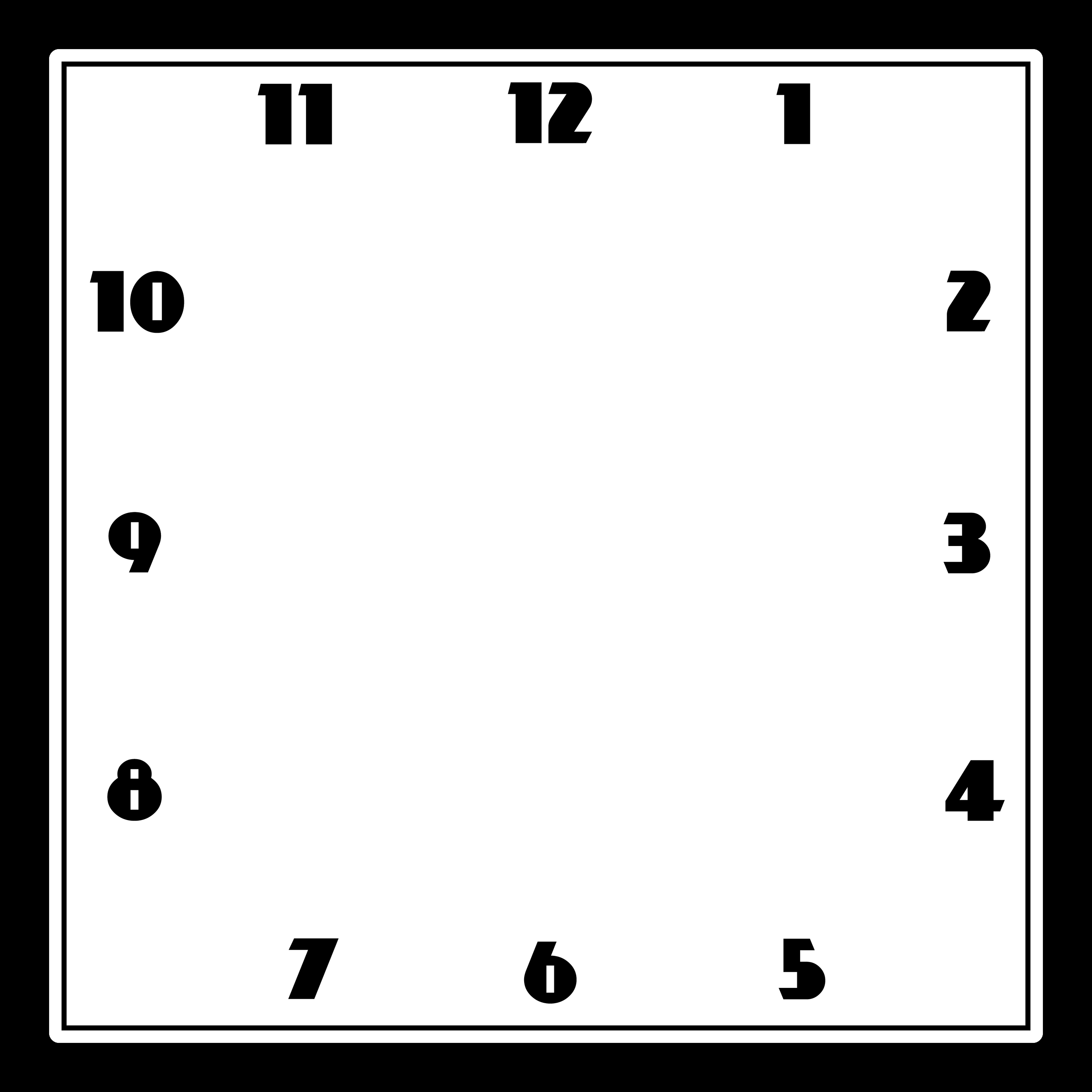 Downloadable Printable Clock Face Template