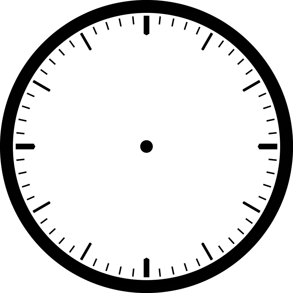 clock face templates blank