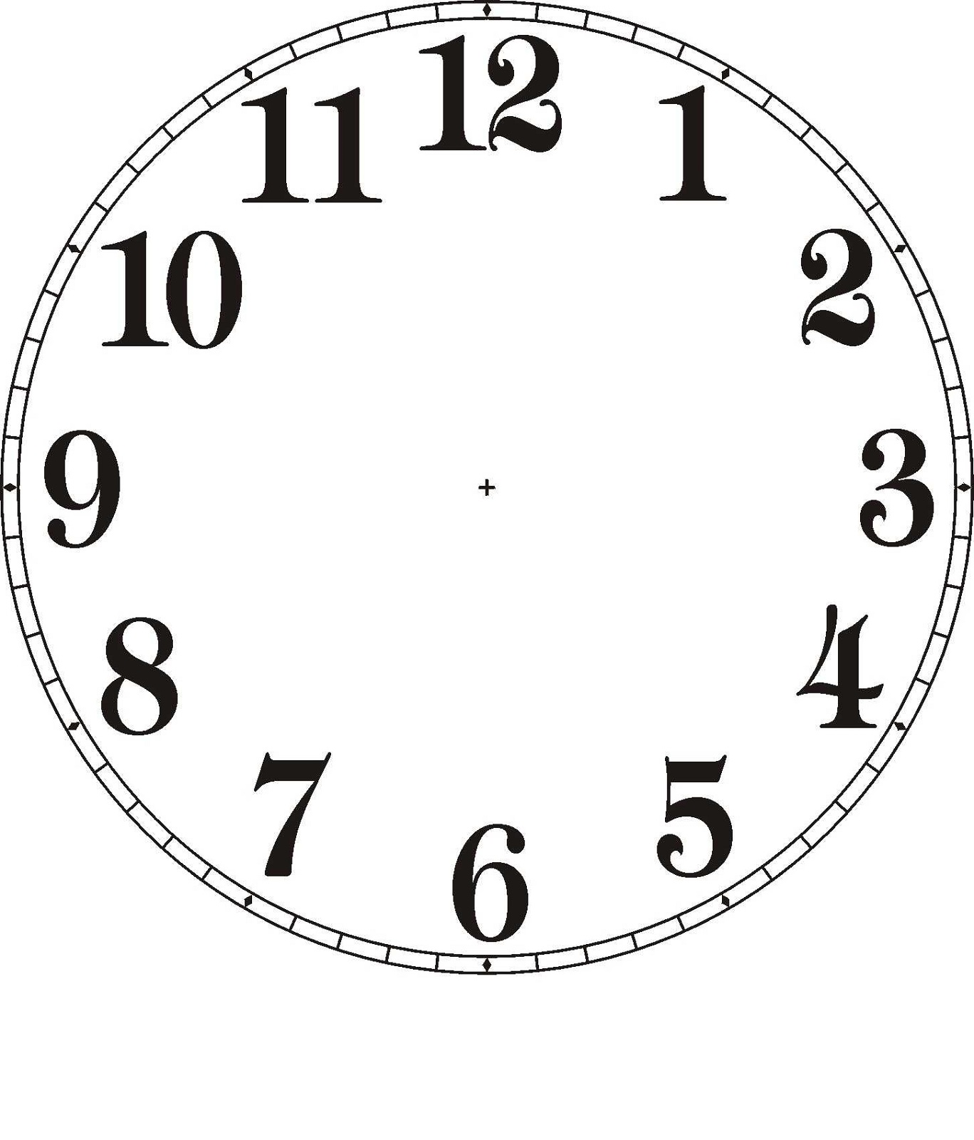 Clock Face Template I Made Face Template Papercraft Templates Clock ...