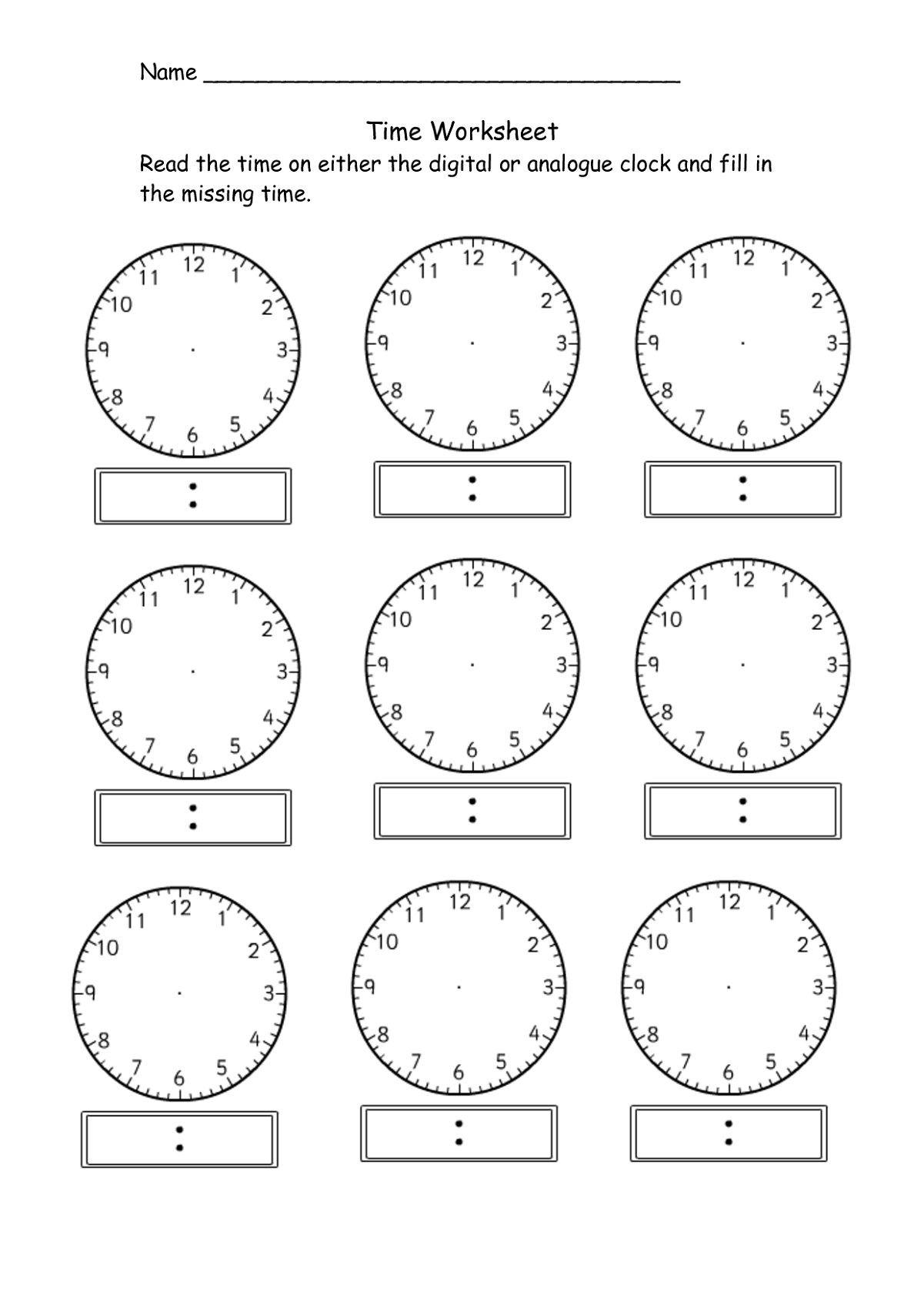 easy elapsed time worksheet for kids