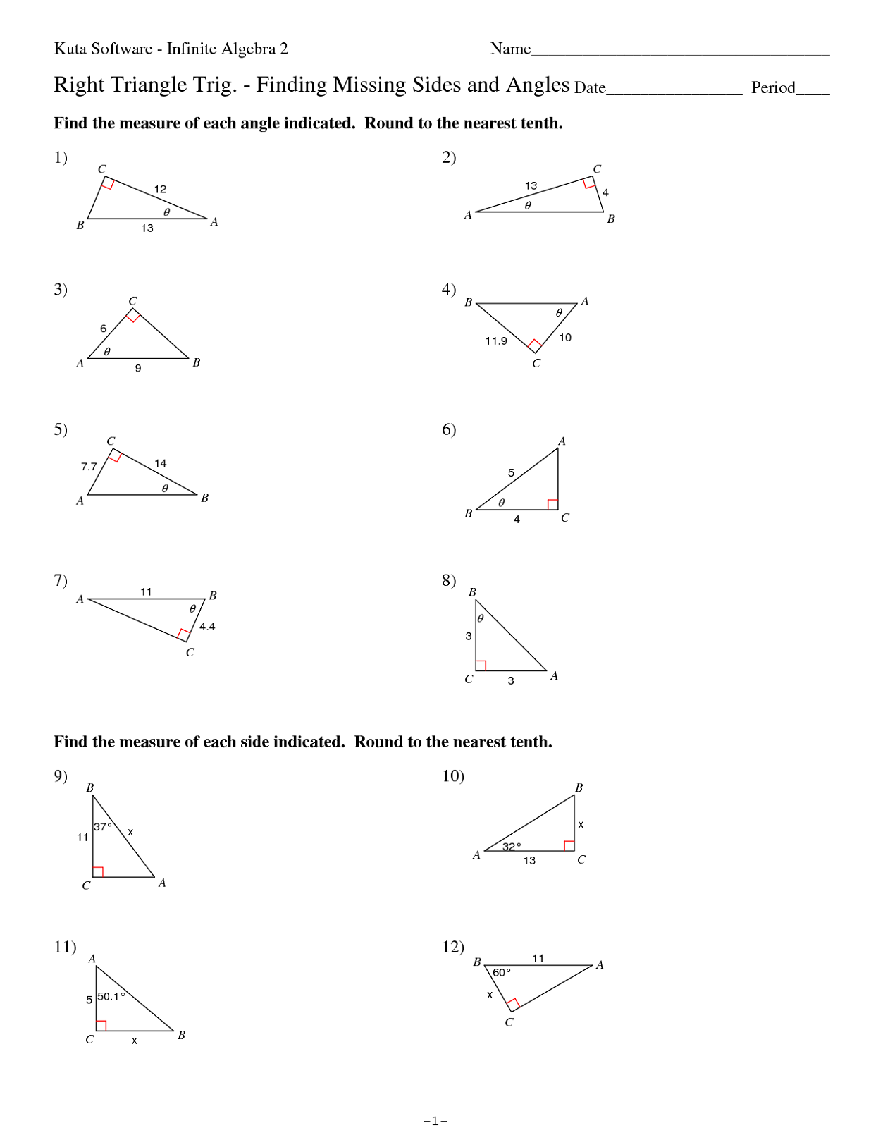 Fact Triangles Worksheets  Activity Shelter With Right Triangle Trig Worksheet