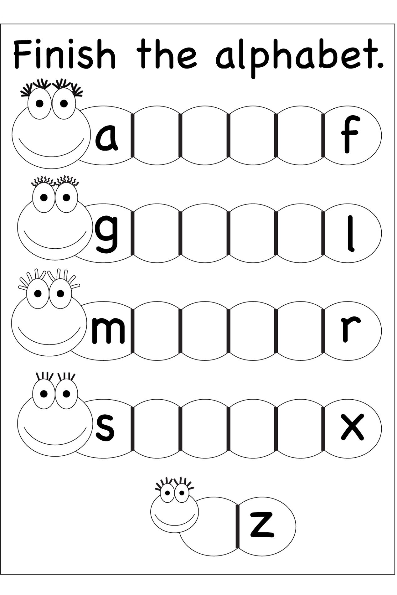 free abc worksheets for pre-k alphabet