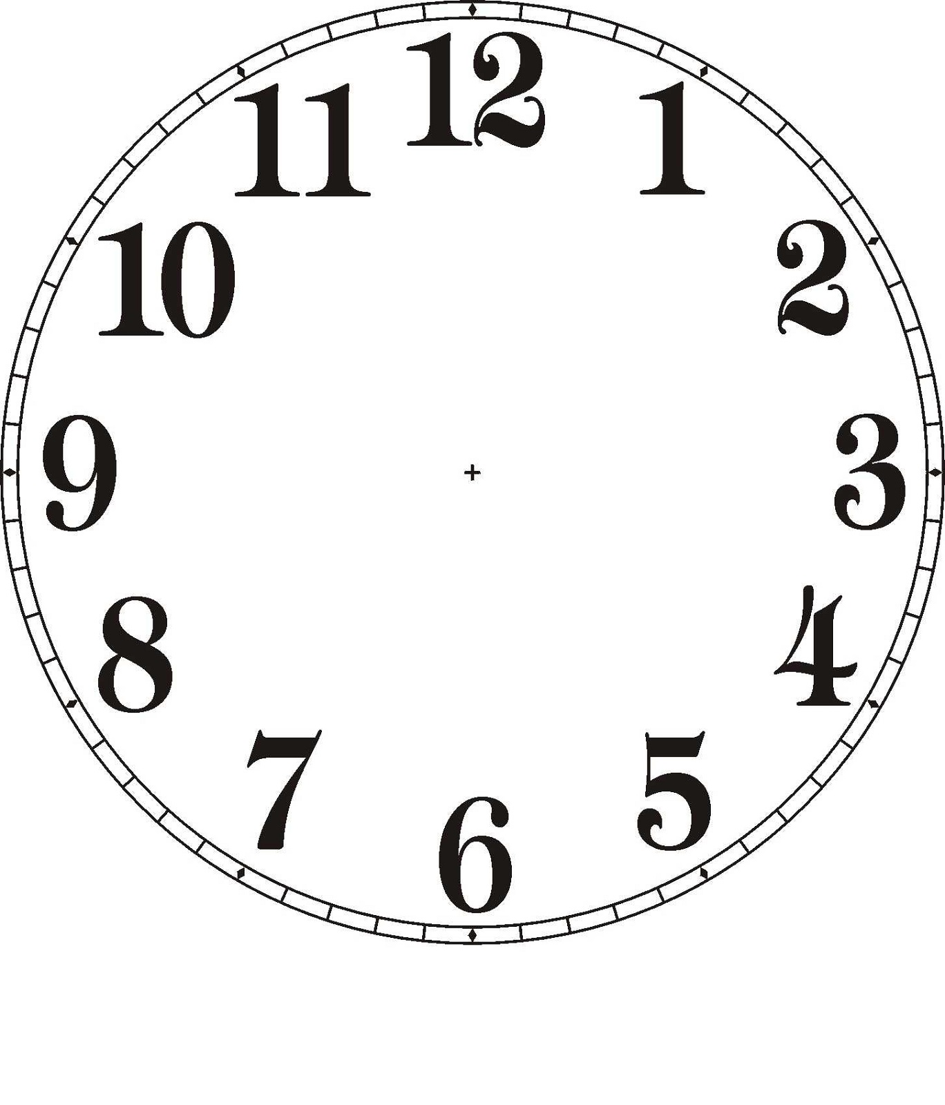 free clock faces printable