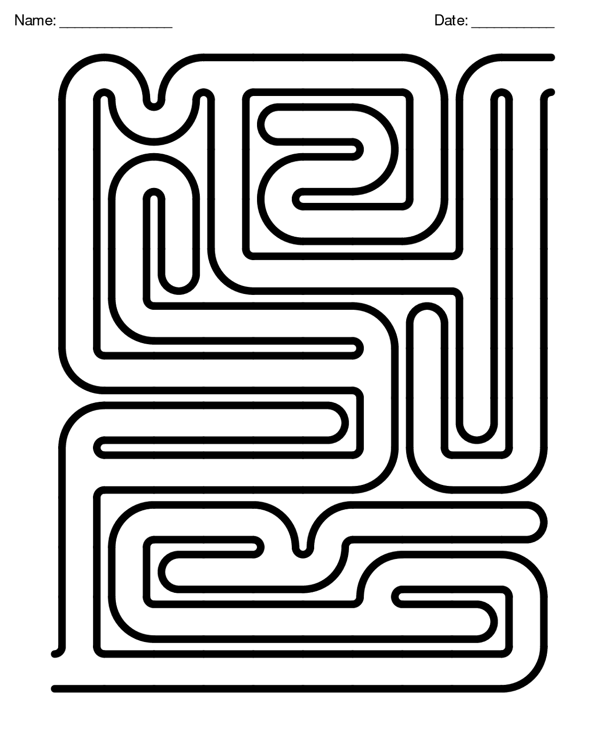 free maze worksheet for game