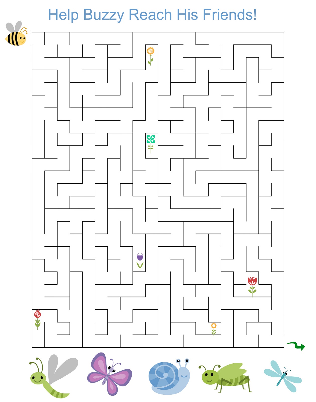 Free Printable Maze Worksheets